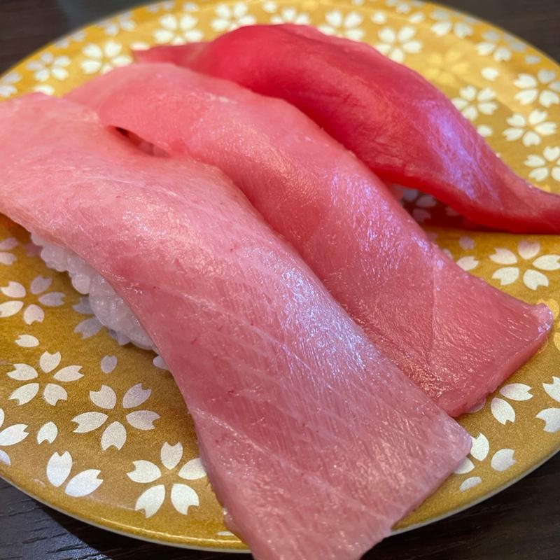 本鮪三貫盛り(函館グルメ回転ずし函太郎三井アウトレットパーク木更津店)