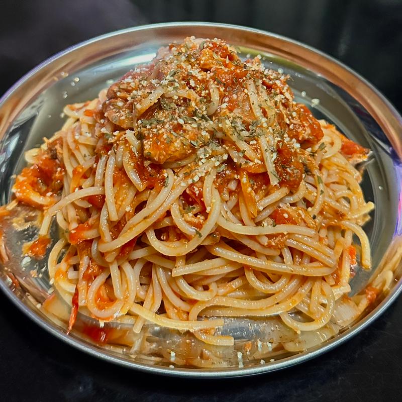 鯖のトマトソースパスタ(ベルクス 東墨田店)