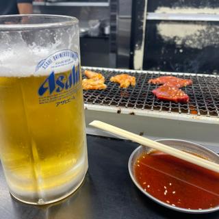 生ビール中(焼肉ホルモン 空 鶴橋本店)