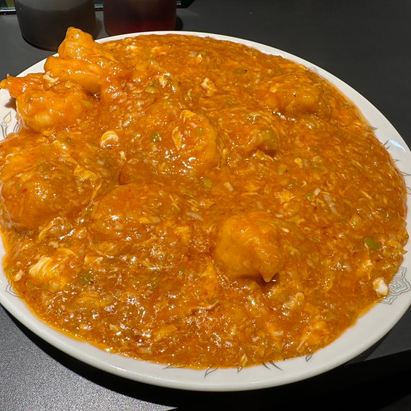 大海老のチリソース炒め(本格四川中華BAR 陳麻婆豆腐Maejima)