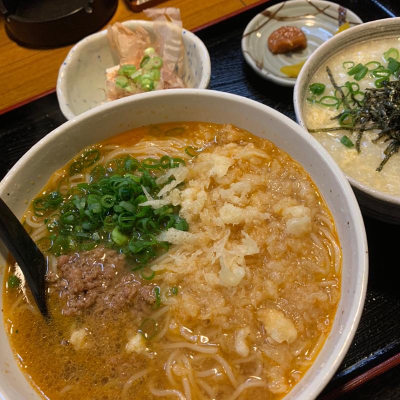 坦々そうめん　雑炊付き(春帆)