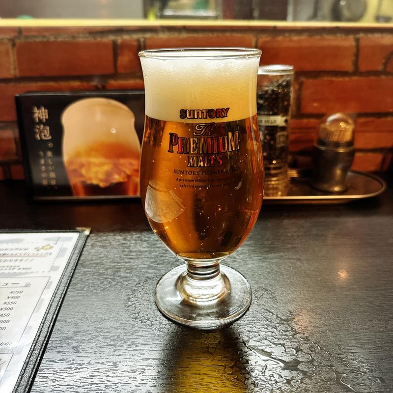 ザ・プレミアム・モルツ(ガーリックステーキ Bullajo)