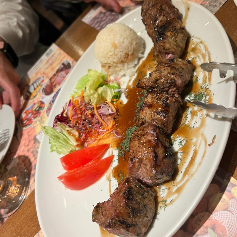 仔羊肉のシシケバブ(ジェイハン （Ceyhan）)