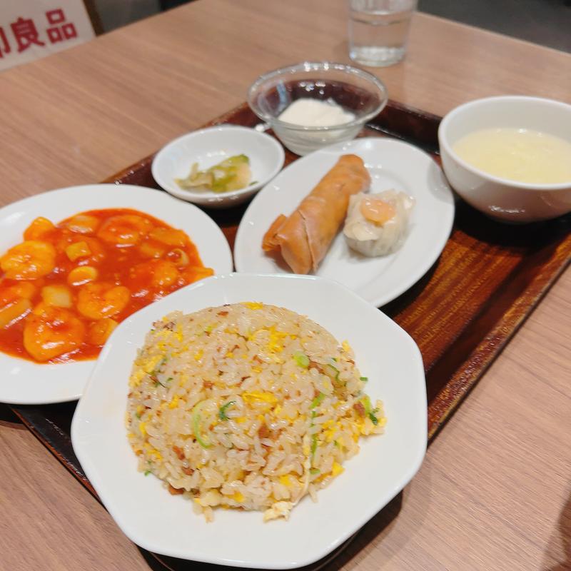 エビチリと点心セット(紅虎餃子房 イオンモール四條畷)