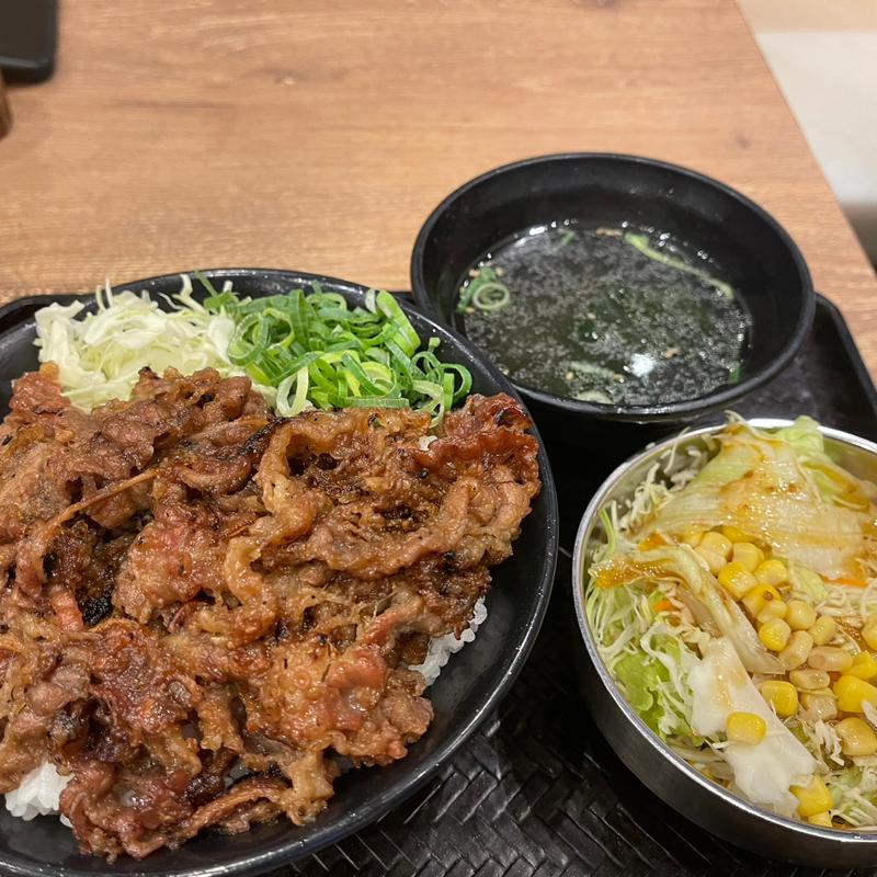 カルビ丼　大盛り　肉大盛り(韓丼 亀岡店)