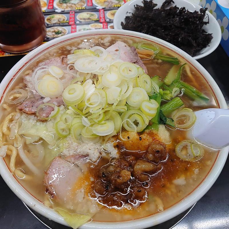 限定背脂醤油ラーメン 岩海苔(手打らーめん 勝龍)
