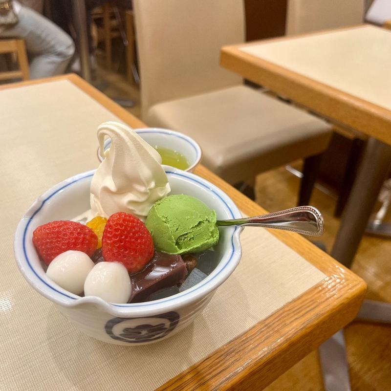 クリスマスあんみつ(あんみつ みはし 東京駅一番街店)