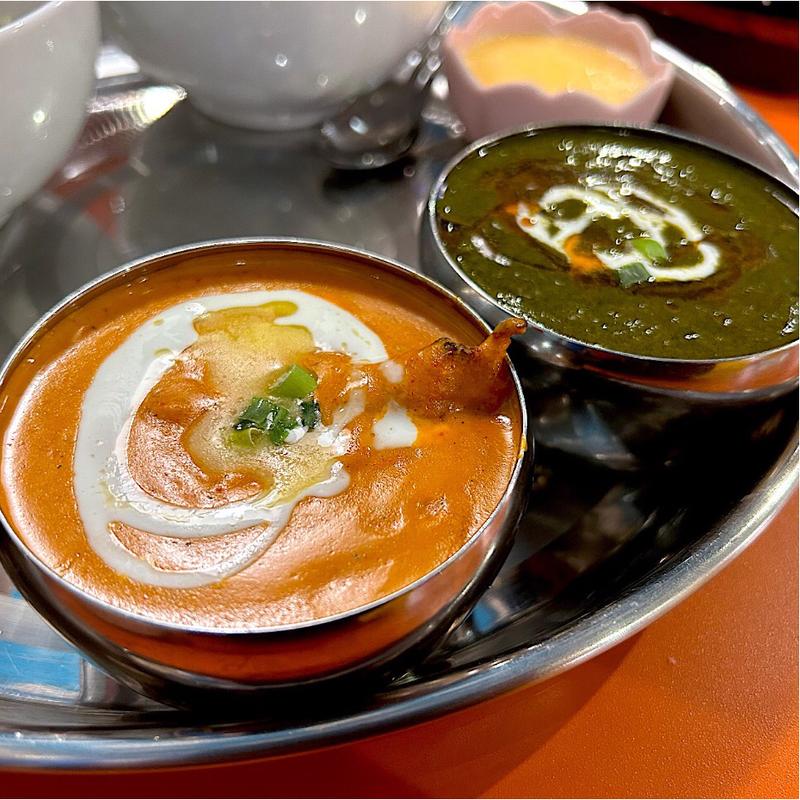 サグマトンカレー＆バターチキンカレー(インド・ネパール料理 Chulo -チュロ-)