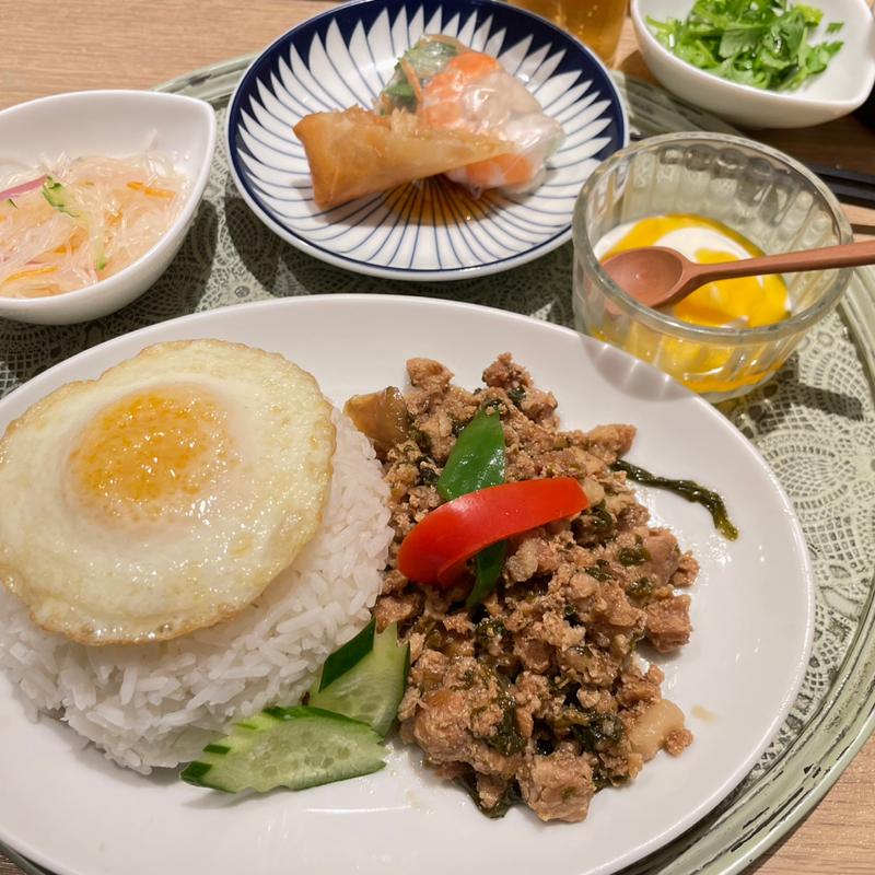 ガパオライスセット(Rice people, Nice people! 名古屋)