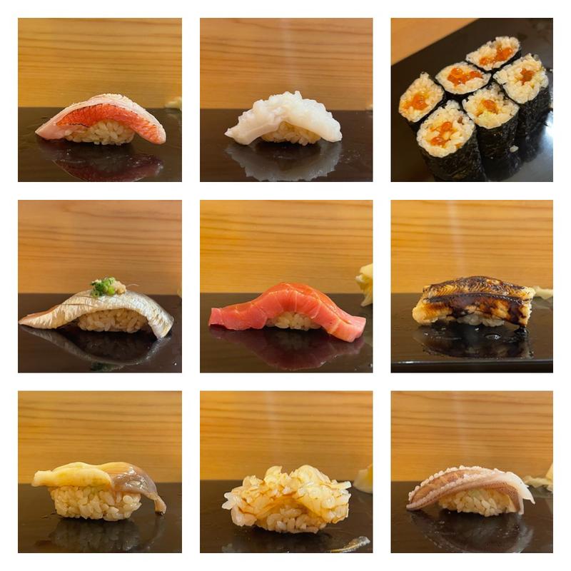 本日のベスト9(鮨屋とんぼ 新栄本店)