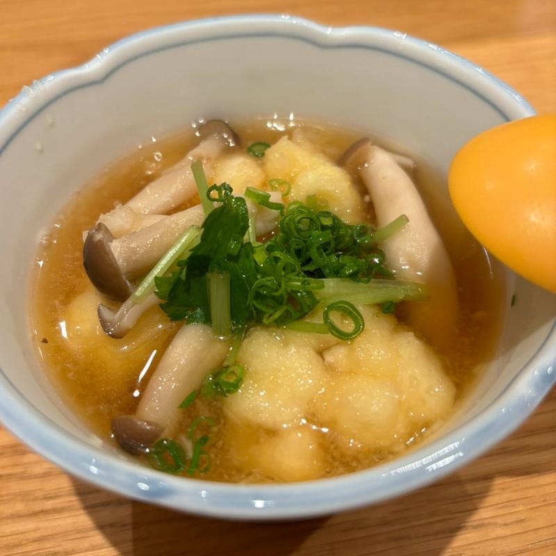 白子の揚げ出し(魚菜由良　雑魚亭)