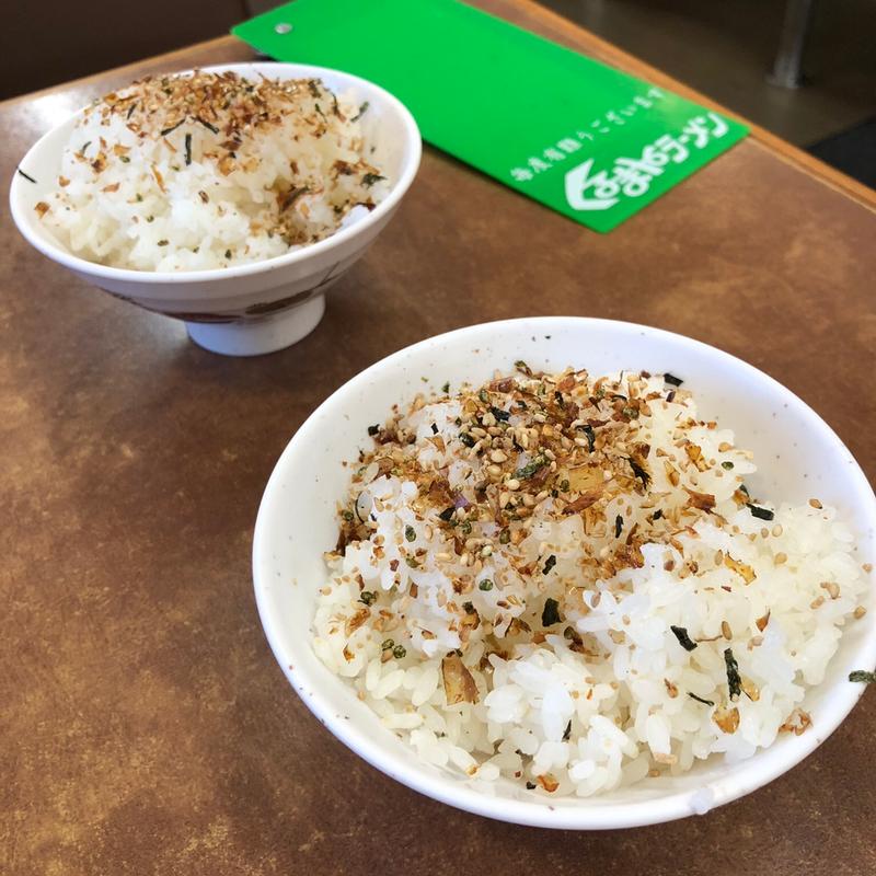 半ライス(くるまやラーメン 足利店)