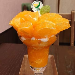 柑橘鹿児島県産大将季のパフェ(フルーツすぎ 大塚本店)