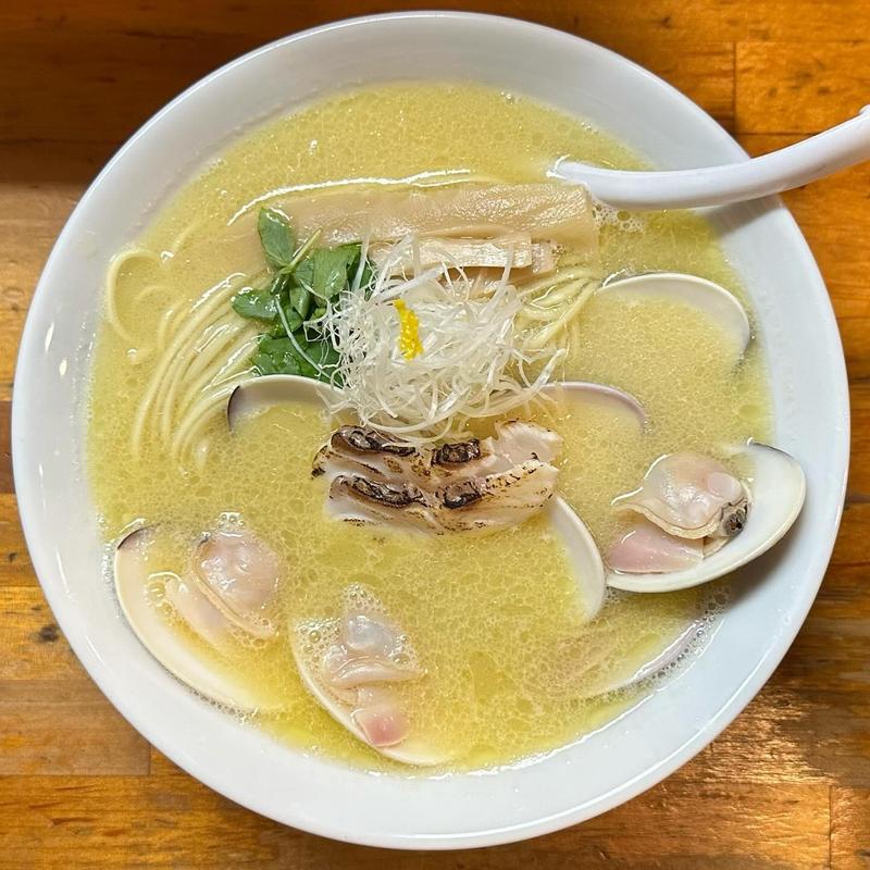 鯛と蛤のらーめん 蛤増し(2個)(極汁美麺 umami)