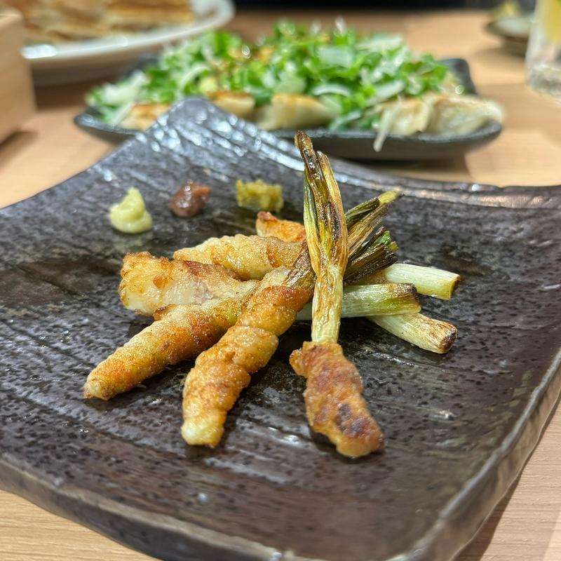 島らっきょの肉巻き(島ぎょうざ心心マルエイガレリア店)