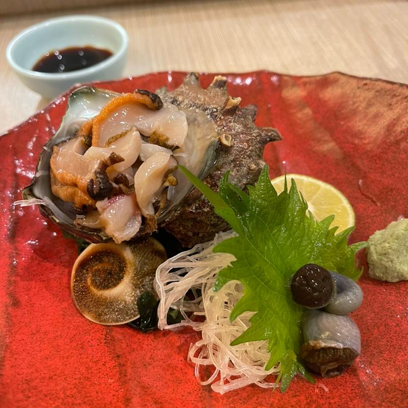 サザエの刺し身(つづみ )