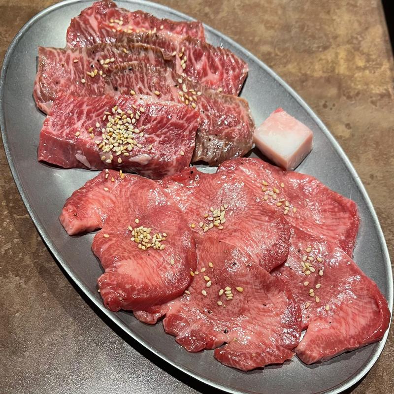 上タン&厚切りハラミ(焼肉×バル マルウシミート 新橋店)