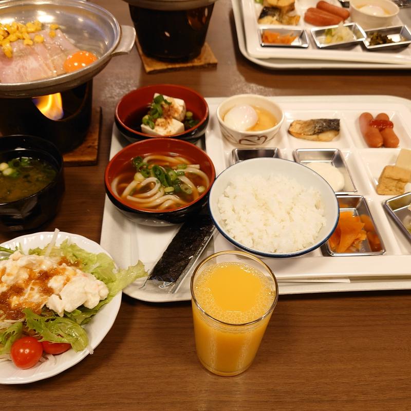 ホテル朝食バイキング(三朝ロイヤルホテル )