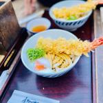 天ぷらのせ伊勢うどんプラス温玉(ふくすけ)
