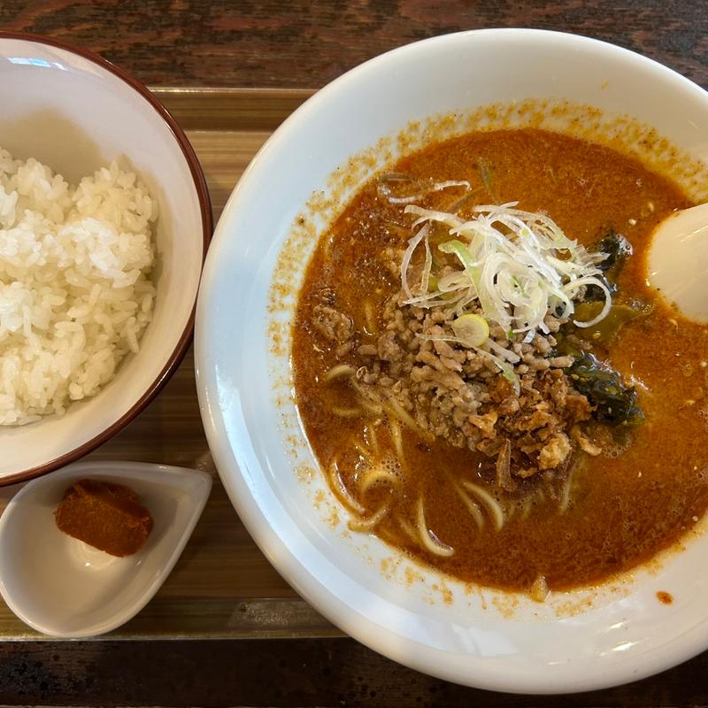 担々麺追い飯セット(麺香れんげ)