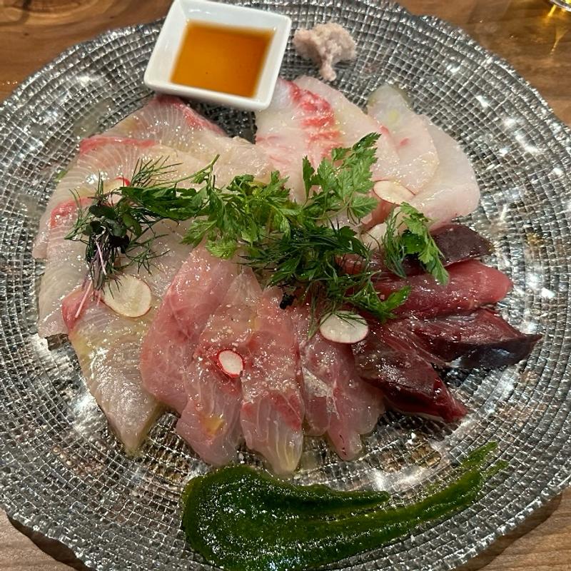 鮮魚のカルパッチョ(non dà clair)