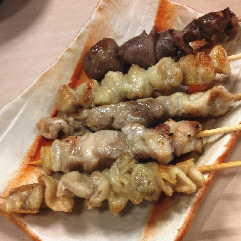 串焼き5本盛り(炉端とおでん 呼炉凪来 仙台駅前店)