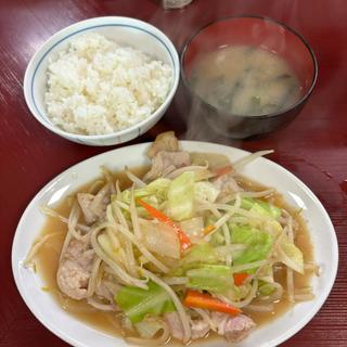 肉野菜炒めとライス(だるまや食堂 )