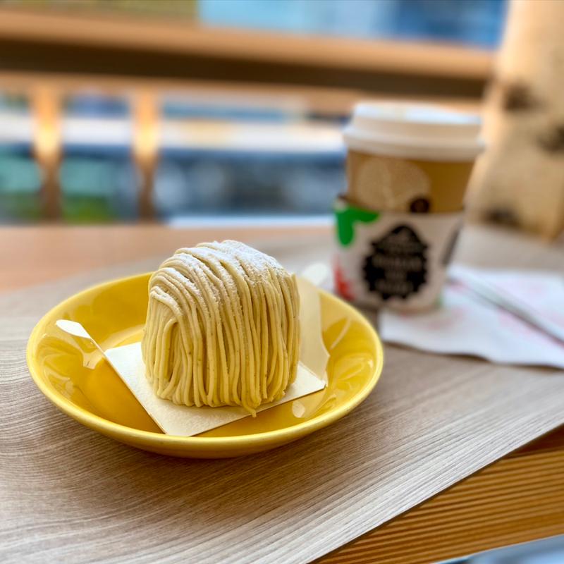 丹羽栗のモンブラン(マールブランシュ ロマンの森カフェ JR京都伊勢丹 ３Ｆ)