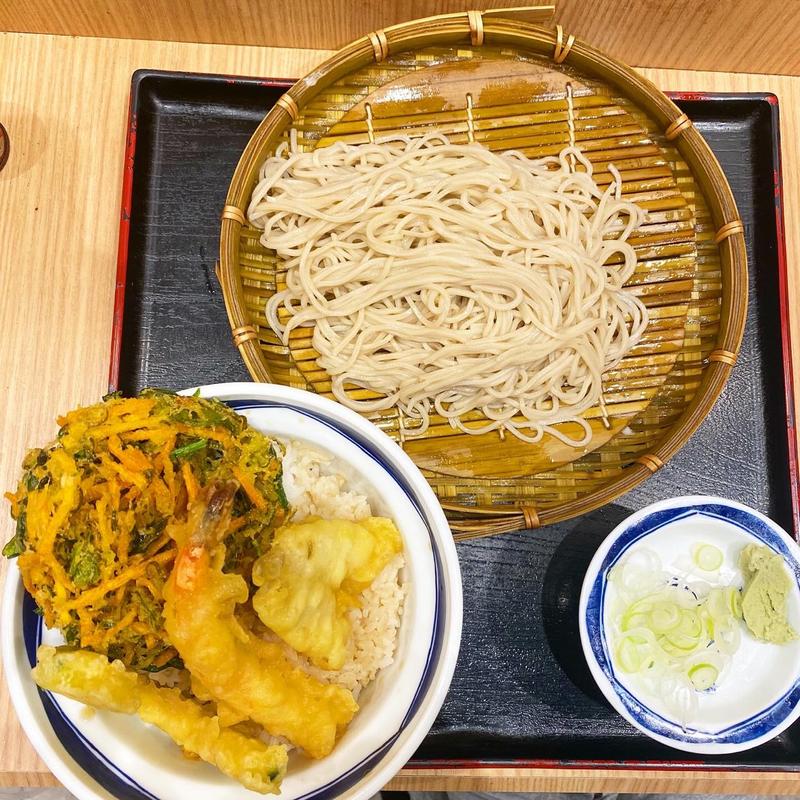 天丼セット(そば処 信州屋)