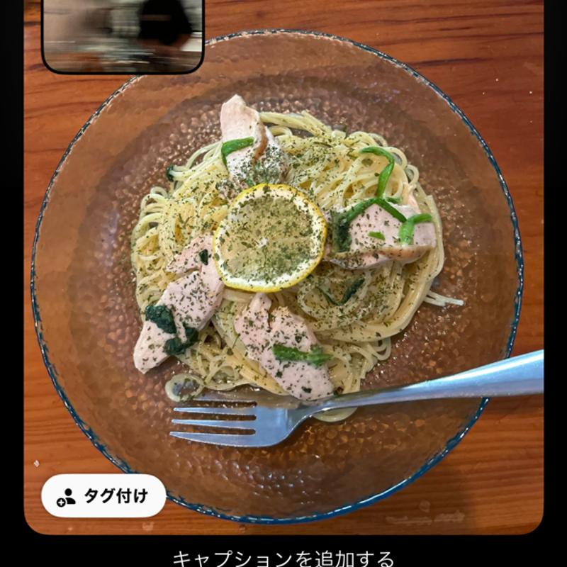 レモンクリームパスタ(ダイニングバーTOY-BOX)