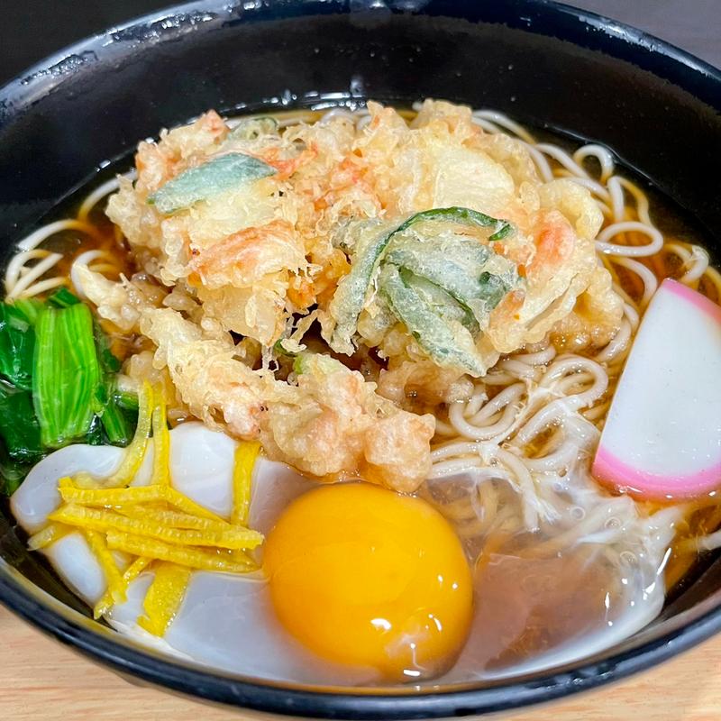 かき揚げ玉子そば(めん処一ぷく 北朝霞店)
