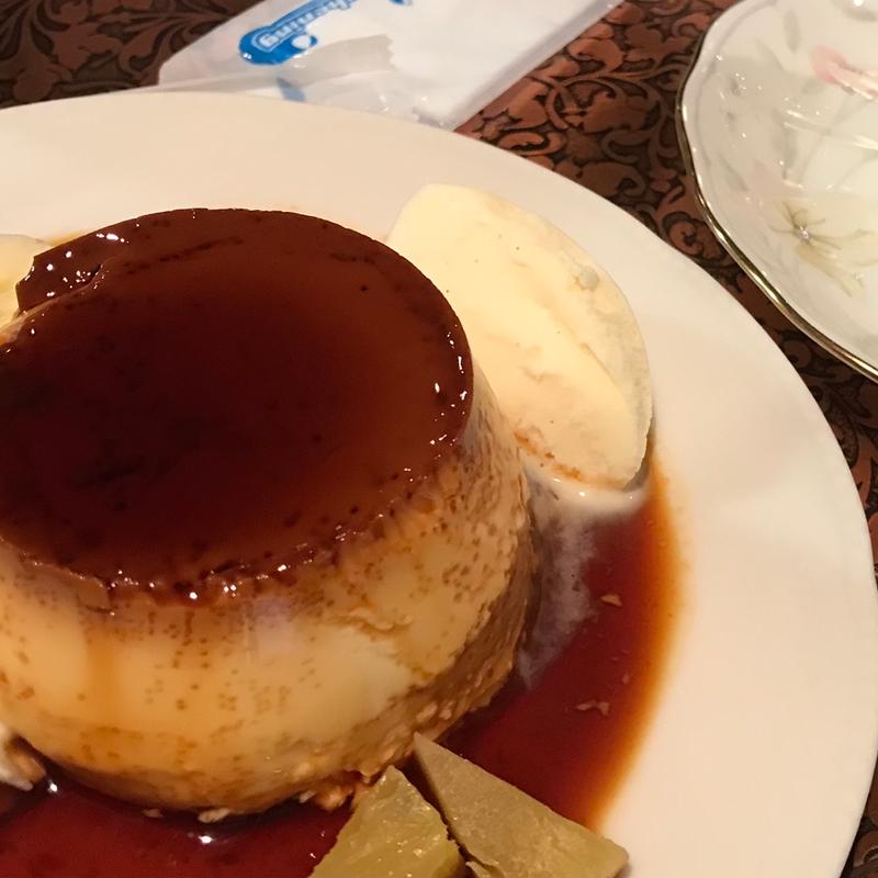 自家製 黄金焼プリンSET(純喫茶 ヒロ)