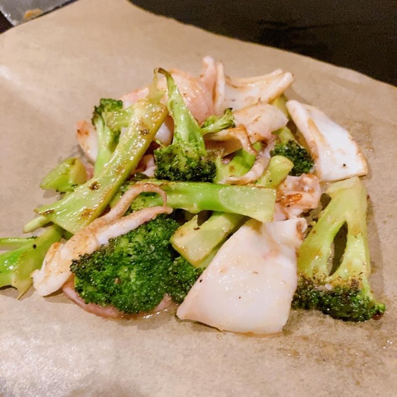 ケンサキイカと農園ブロッコリー(nikutama 広島)