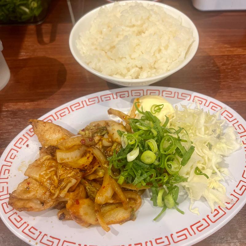 豚キムチ定食(京都北白川ラーメン魁力屋 堀川五条店)
