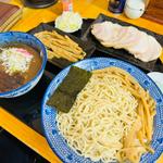 魚介チャーシューつけ麺(細麺変更)＋チャーシュー＋メンマ