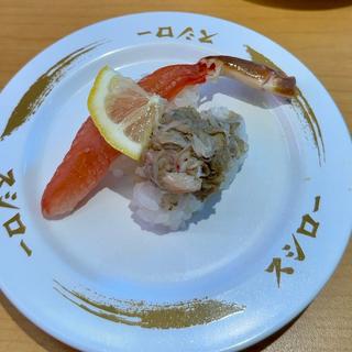 大型生本ずわい蟹&かに味噌和え(スシロー 八千代高津店)