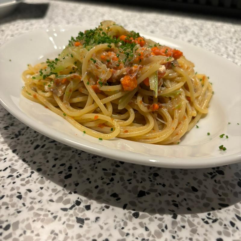 セイコ蟹のパスタ(Ata caved'occi)