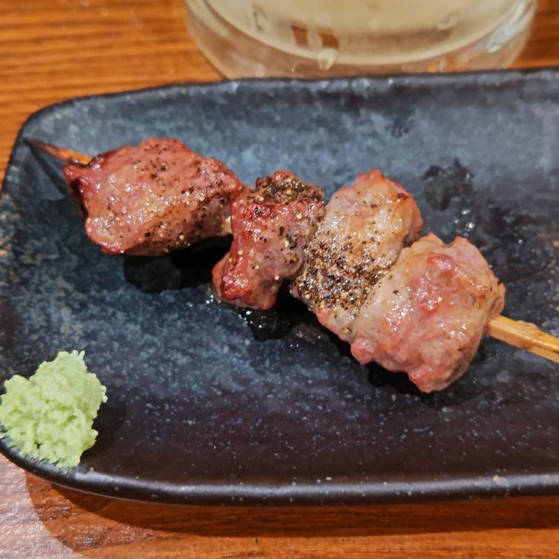 牛ハラミステーキ串(もつしげ　宮川橋店)