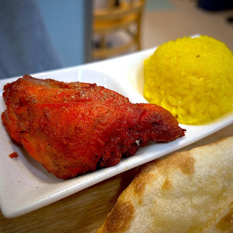 タンドリーチキン＆サフランライス(インドレストラン ガネーシャ 長町駅前店)