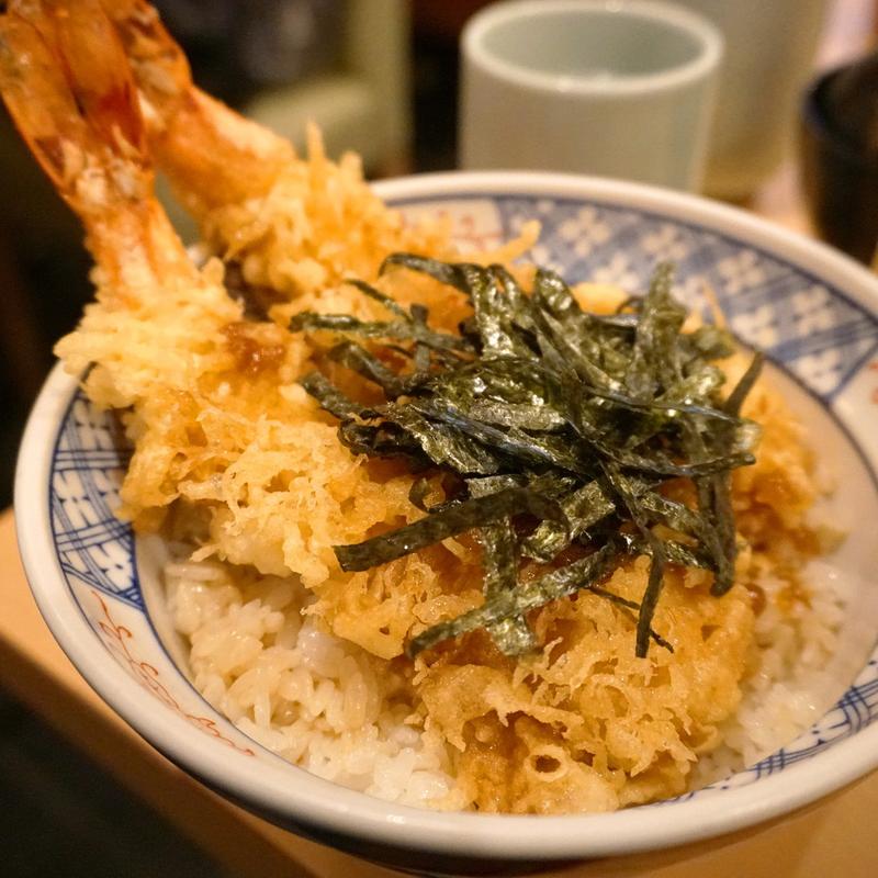 天丼と割子一段(加辺屋川端本店)