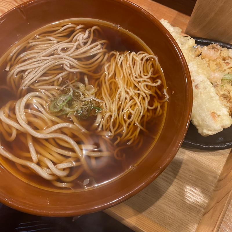 うそ中セット(長命うどん東京本店)