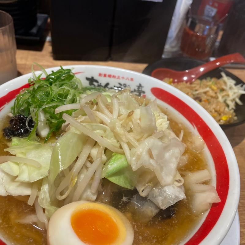 近江ちゃんぽん　ゆで卵シェア(ちゃんぽん亭総本家 堅田店 )