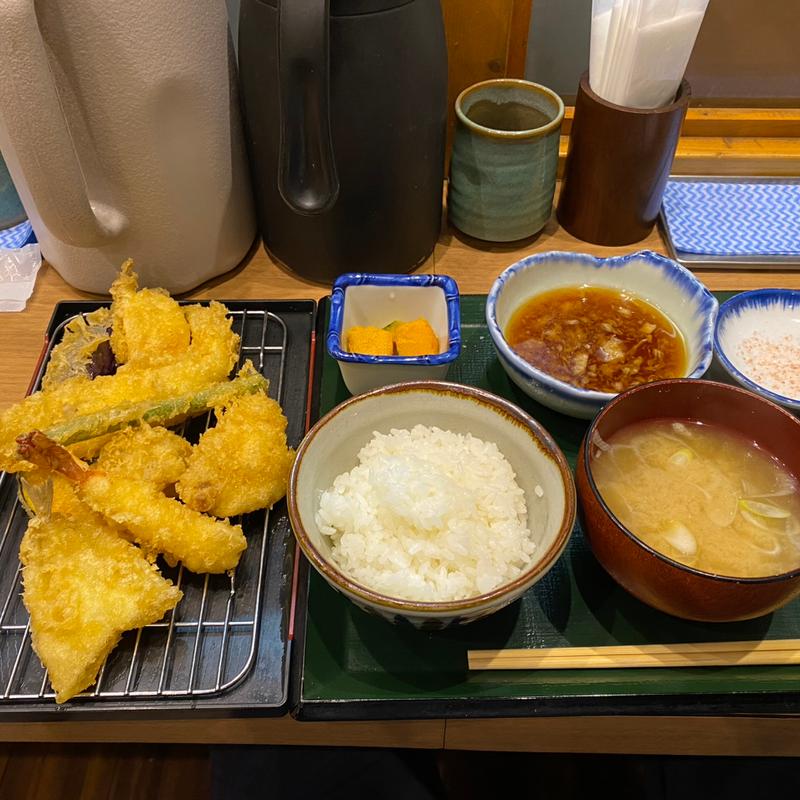 上天ぷら定食(てんぷら 玉おき)