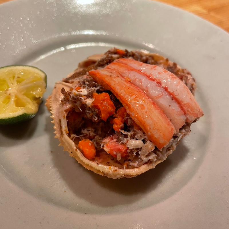 香箱蟹(日なた)