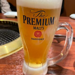 生ビール（中）(焼肉 龍華園)