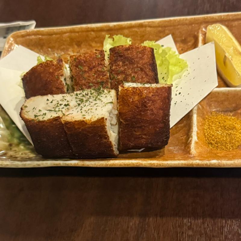 自家製海老パンはさみ揚げ(道頓堀 酒処 喜多蔵)