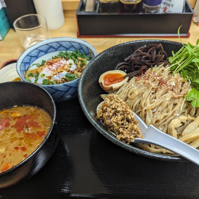 坦々つけめん（しびれ麺）(担々麺の店　まるたん)