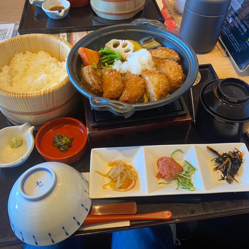 たっぷりおろしのひれかつみぞれ煮御膳(おひつごはん四六時中 東員店)