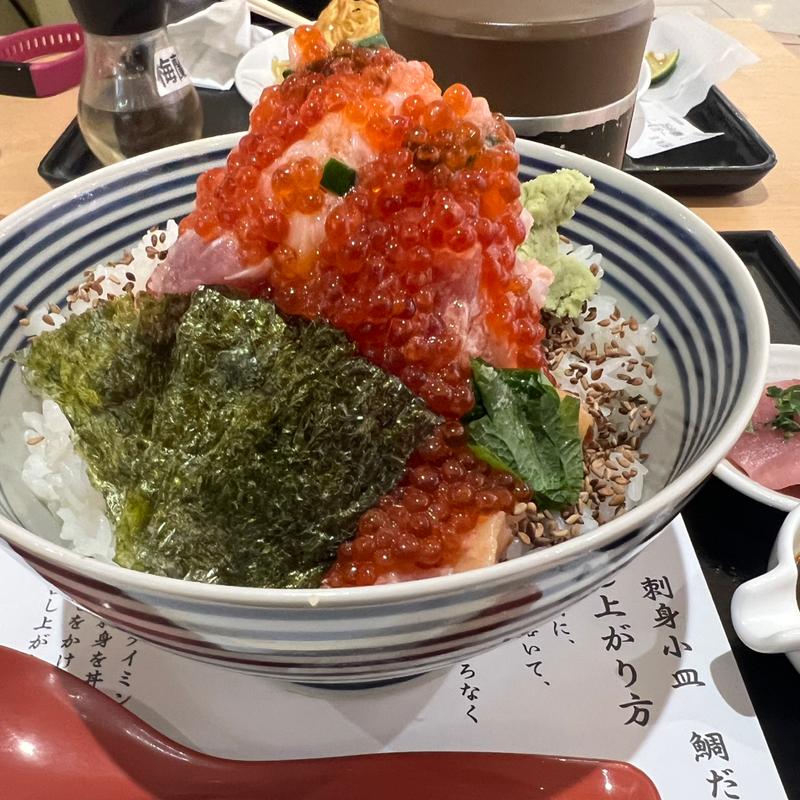 ぜいたく丼 松 大盛(日本橋海鮮丼 つじ半 ららぽーと富士見店)