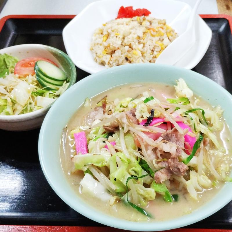 チャンポンセット(平和飯店)